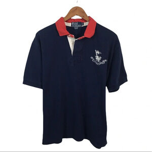 PO461 Mens POLO Ralph Lauren Designer RUGBY Style Polo Shirt XL